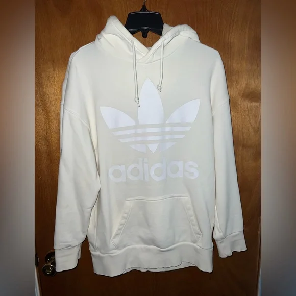 パーカー・フーディ adidas Knit hoodie off-white IR7592 adidas Originals | Shirts | Whitecream Adidas Hoodie | Poshmark